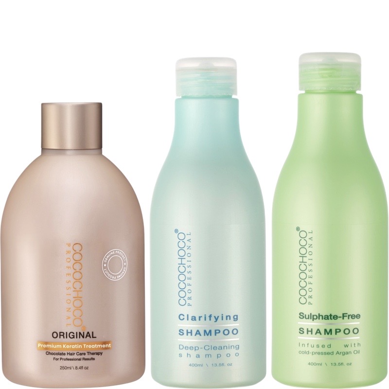 Brazílsky keratín Original 250 ml + čistiaci a bezsulfátový šampón | COCOCHOCO®